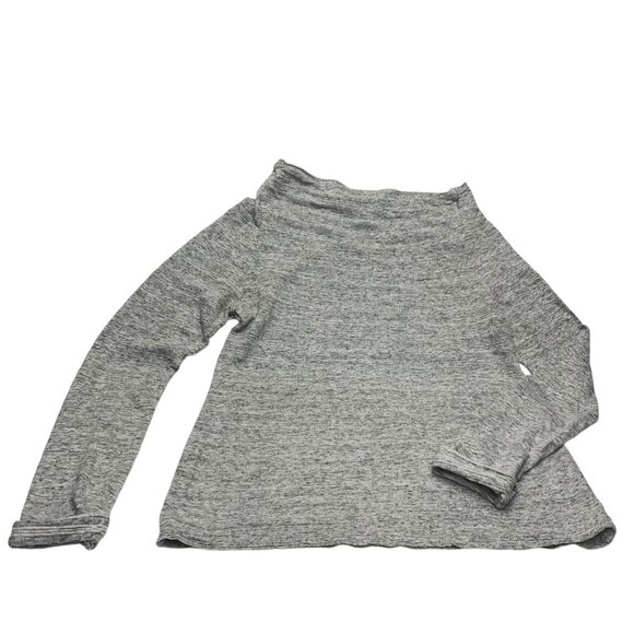 Standard James Perse Heather Gray Cowl Neck Pullover Top - Picture 8 of 8